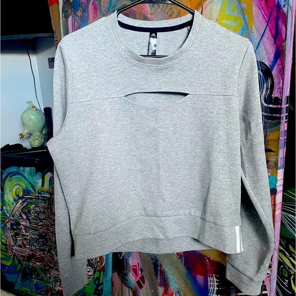 Grey Adidas Pullover - Picture 1 of 2